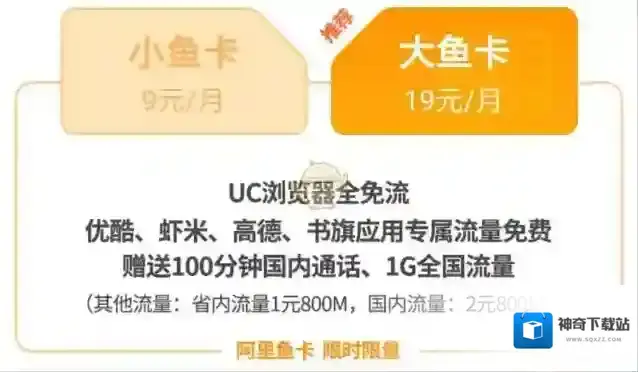 电信大鱼卡收费标准及免流范围介绍