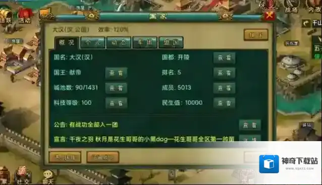 帝王三国角色
