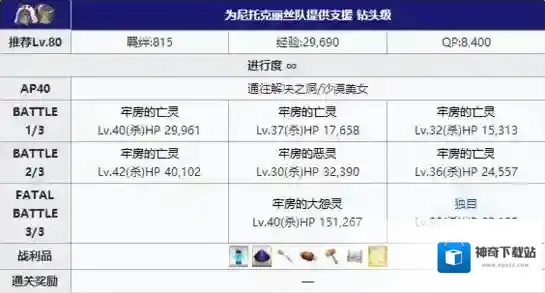 FGO掉落